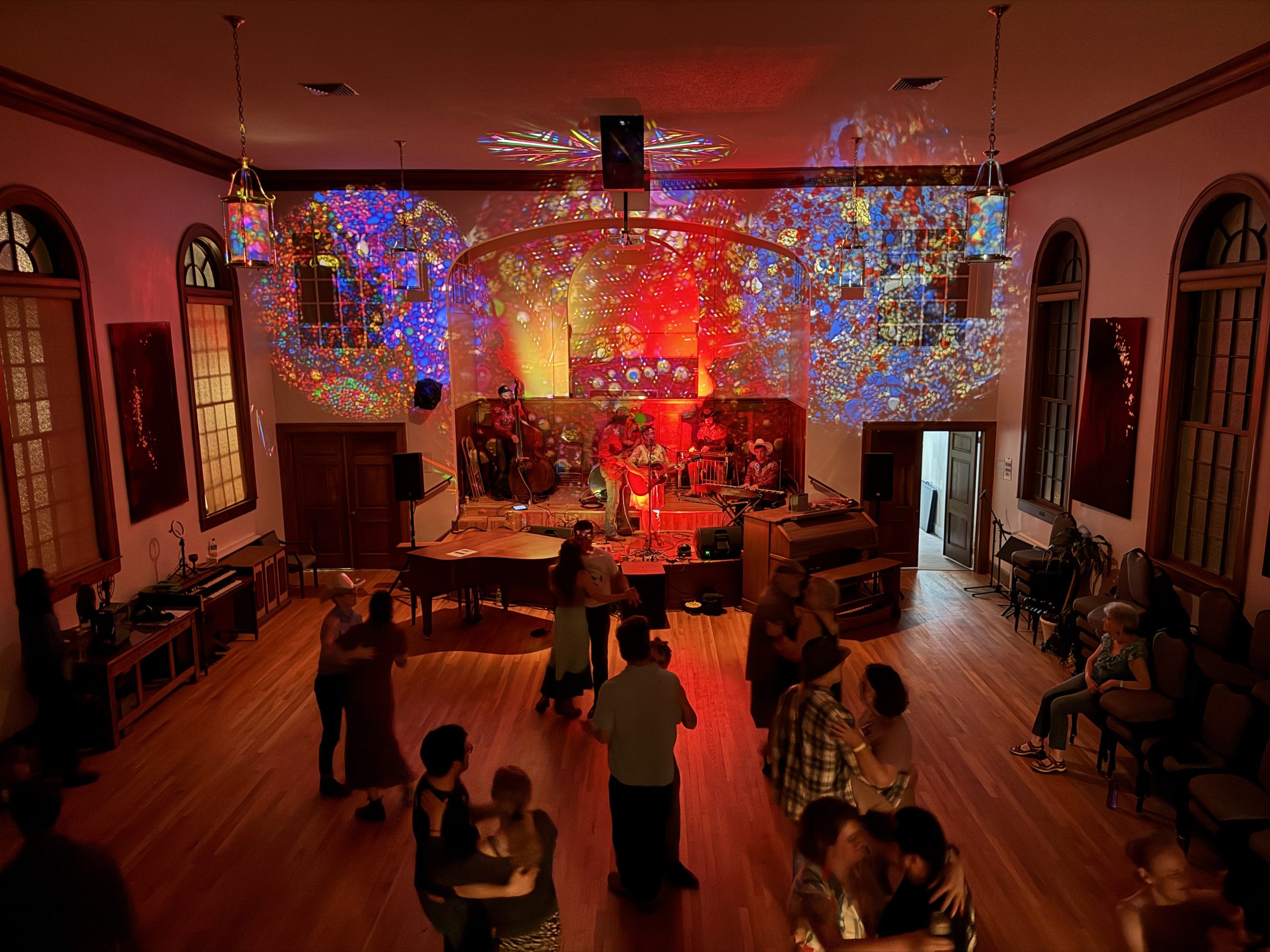Liquid light show at Jubilee Baptist Church